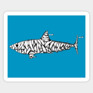 Shark-Mummy Sticker